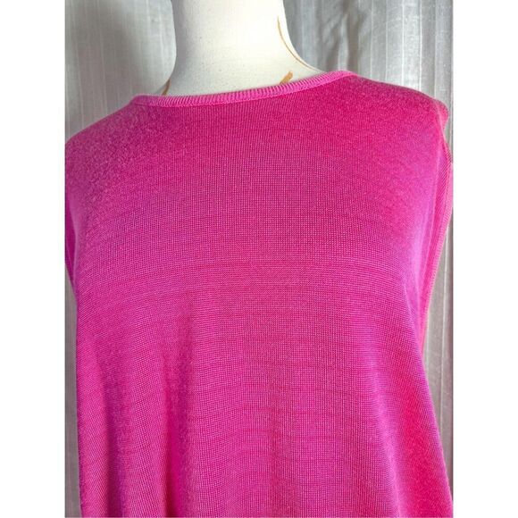 Spar Knitwear | Women’s | Sweaters | L | Vintage Raspberry Sleeveless Blouse - Picture 2 of 5